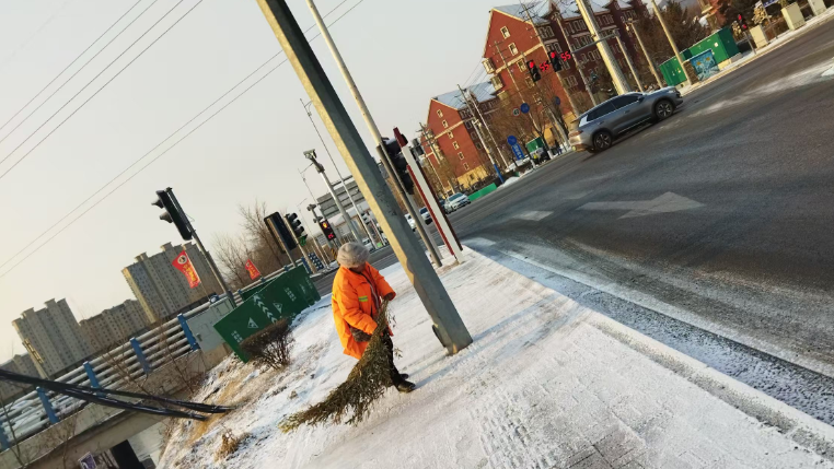 【藥都要聞】高新區環衛連夜除雪保暢通