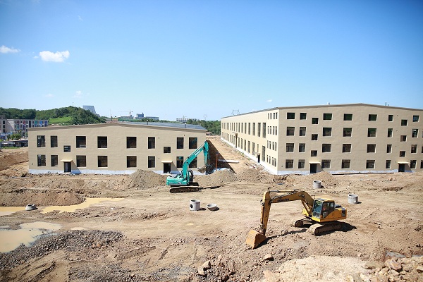 沃德瑪克項目一期主體建設(shè)已經(jīng)完工