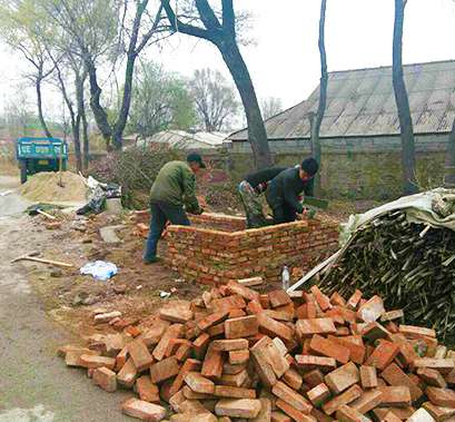 日月島辦事處農村環境整治大家都動手